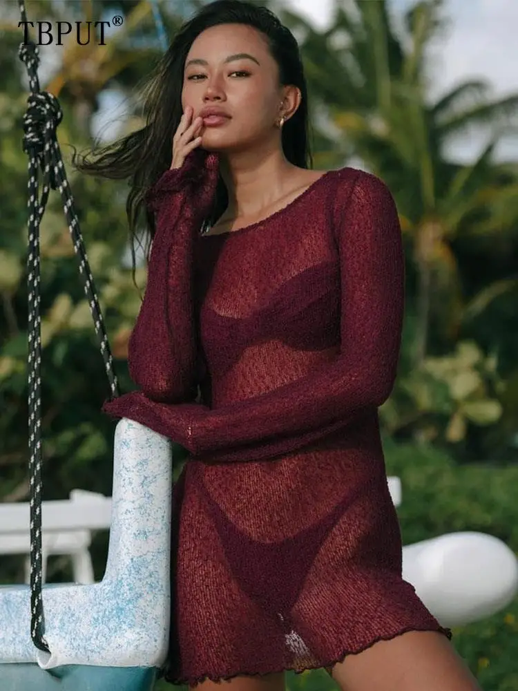 Сексуальное прозрачное мини-платье с открытой спиной, женское модное однотонное бикини, блузка, Макси-платья, летние шикарные повседневные женские платья для отпуска
Сексуальное прозрачное мини-платье с открытой спиной, женское модное однотонное бикини, блузка, Макси-платья, летние шикарные повседневные женские платья для отпуска