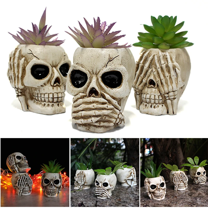 Creative Skull Flower Pot Ornament Personalized Resin Desktop Decoration For Home Living Room Cabinet E7
Creative Skull Flower Pot Ornament Personalized Resin Desktop Decoration For Home Living Room Cabinet E7