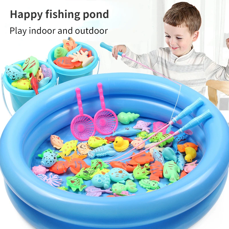 Children fishing toy pool set family square swimming magnetic fishing rod plastic parent-child interactive fishing game
Children fishing toy pool set family square swimming magnetic fishing rod plastic parent-child interactive fishing game