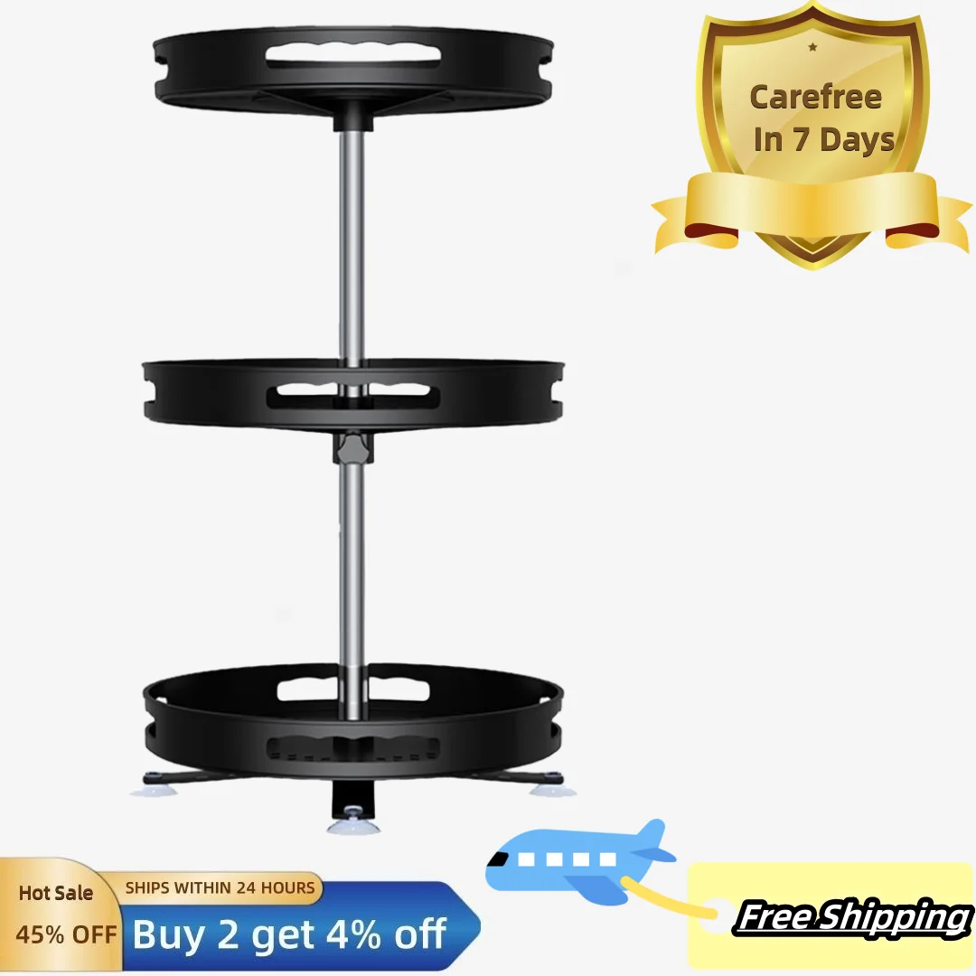 Spice Rack Durable Adjustable 3 Styles 360 Degree Rotating Multifunctional Spice Holder Shelf for Bathroom
Spice Rack Durable Adjustable 3 Styles 360 Degree Rotating Multifunctional Spice Holder Shelf for Bathroom