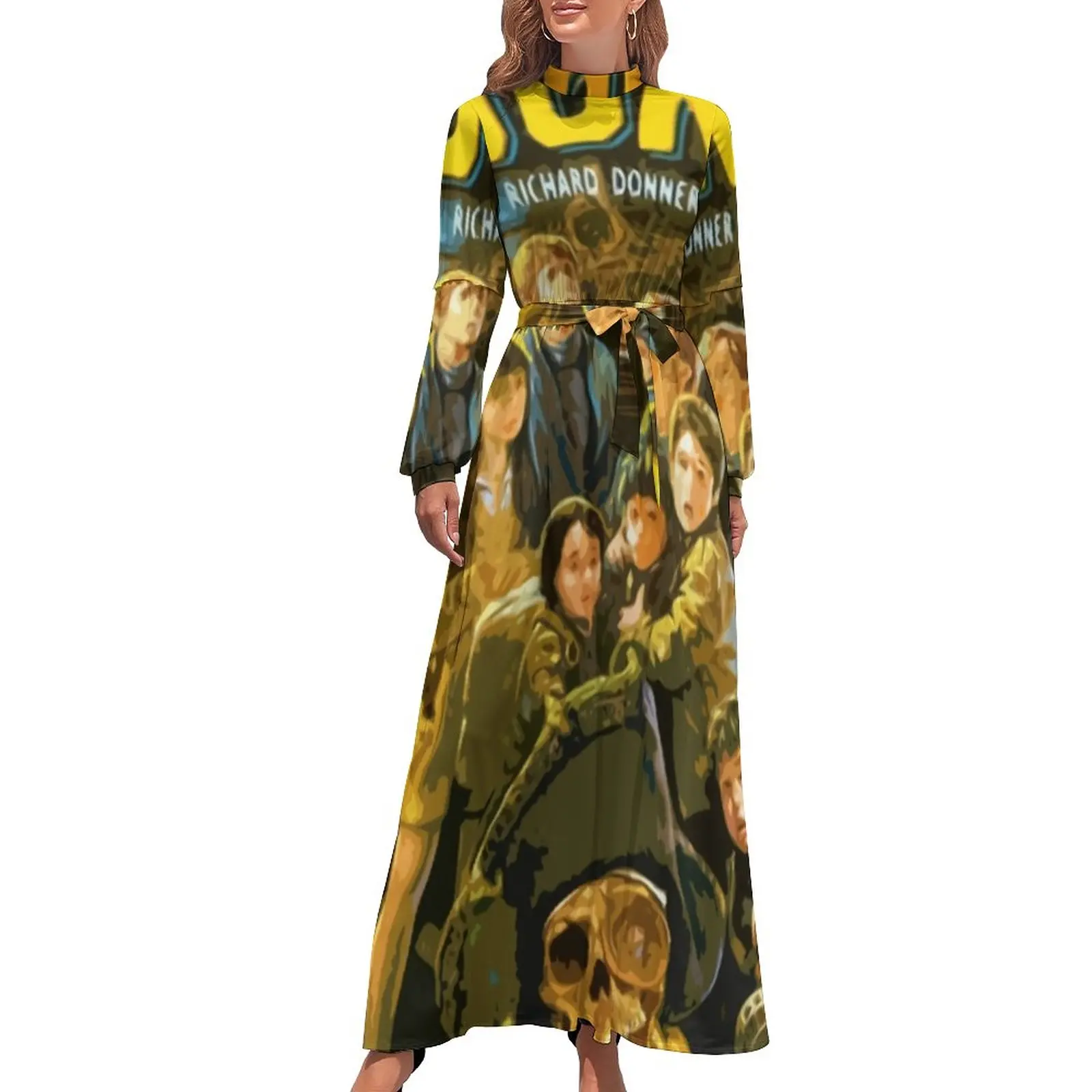 Goonies Classic Dress Retro Movie Print Street Style Boho Beach Dresses Women Long Sleeve High Neck Vintage Long Maxi Dress
Goonies Classic Dress Retro Movie Print Street Style Boho Beach Dresses Women Long Sleeve High Neck Vintage Long Maxi Dress