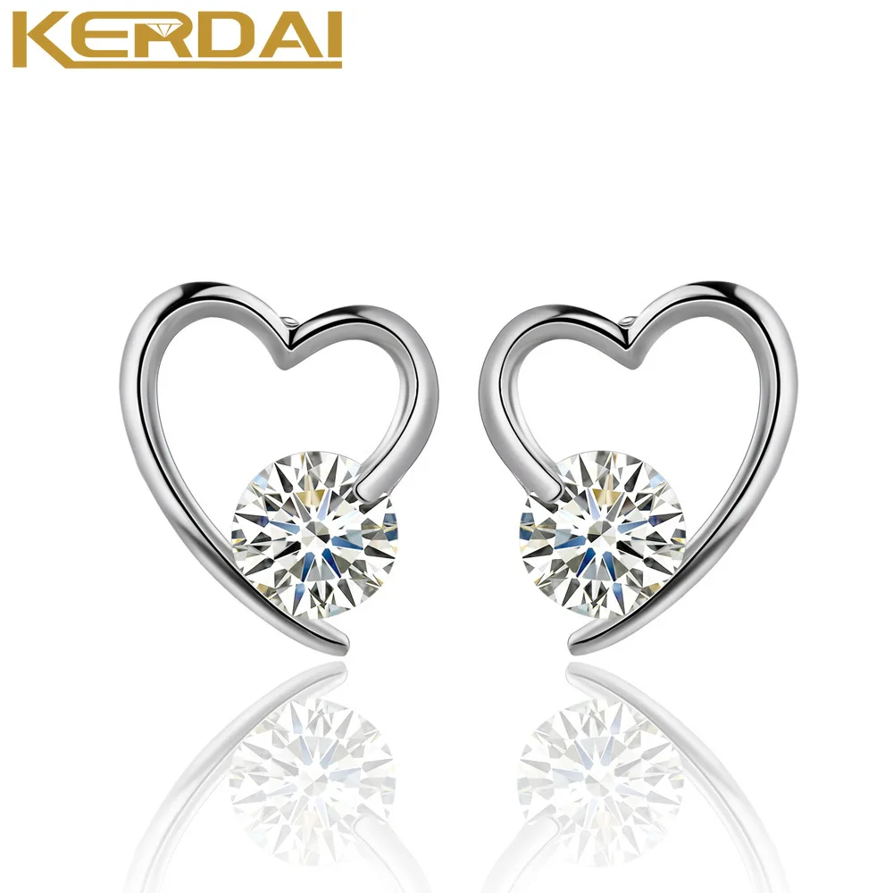 Women Classic Girls Earring Cute Heart Stud Earrings For Women White Gold Color Brilliant White Zircon Crystal Wedding Studs
Women Classic Girls Earring Cute Heart Stud Earrings For Women White Gold Color Brilliant White Zircon Crystal Wedding Studs