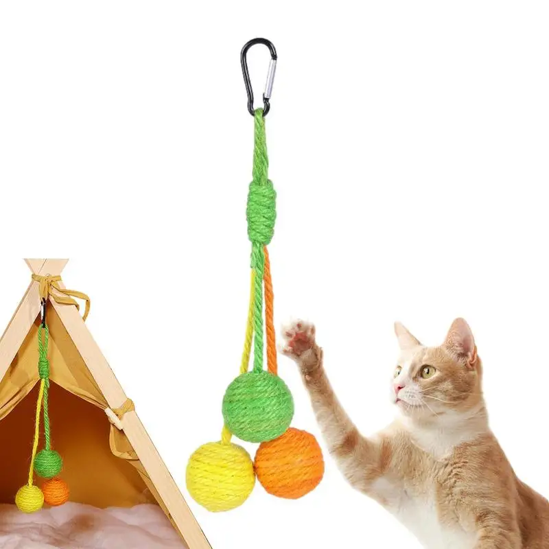 Kitten Sisal Scratching Ball Kitten Toy With Sisal Rope Portable Cat Sisal Ball Chewable Rolling Ball Scratch Cat Toy For Indoor
Kitten Sisal Scratching Ball Kitten Toy With Sisal Rope Portable Cat Sisal Ball Chewable Rolling Ball Scratch Cat Toy For Indoor