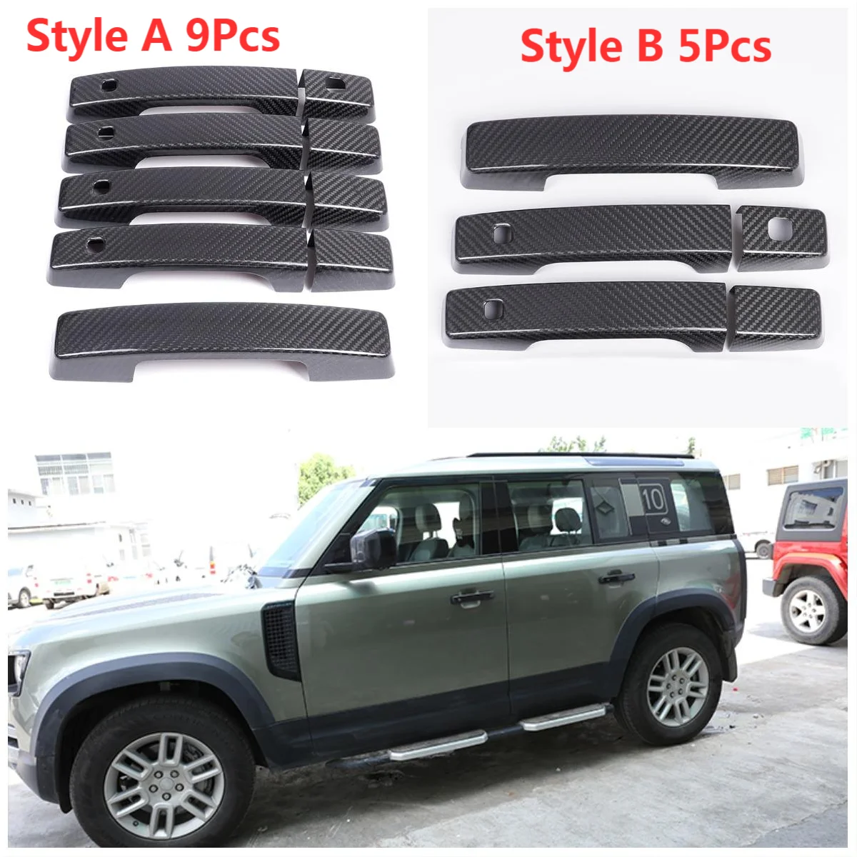 Exterior Door Handle Cover Protection Decorate Trim Shell 5PCS / 9PCS Car Accessories For 2020-2021 Land Rover Defender 90 110
Exterior Door Handle Cover Protection Decorate Trim Shell 5PCS / 9PCS Car Accessories For 2020-2021 Land Rover Defender 90 110
