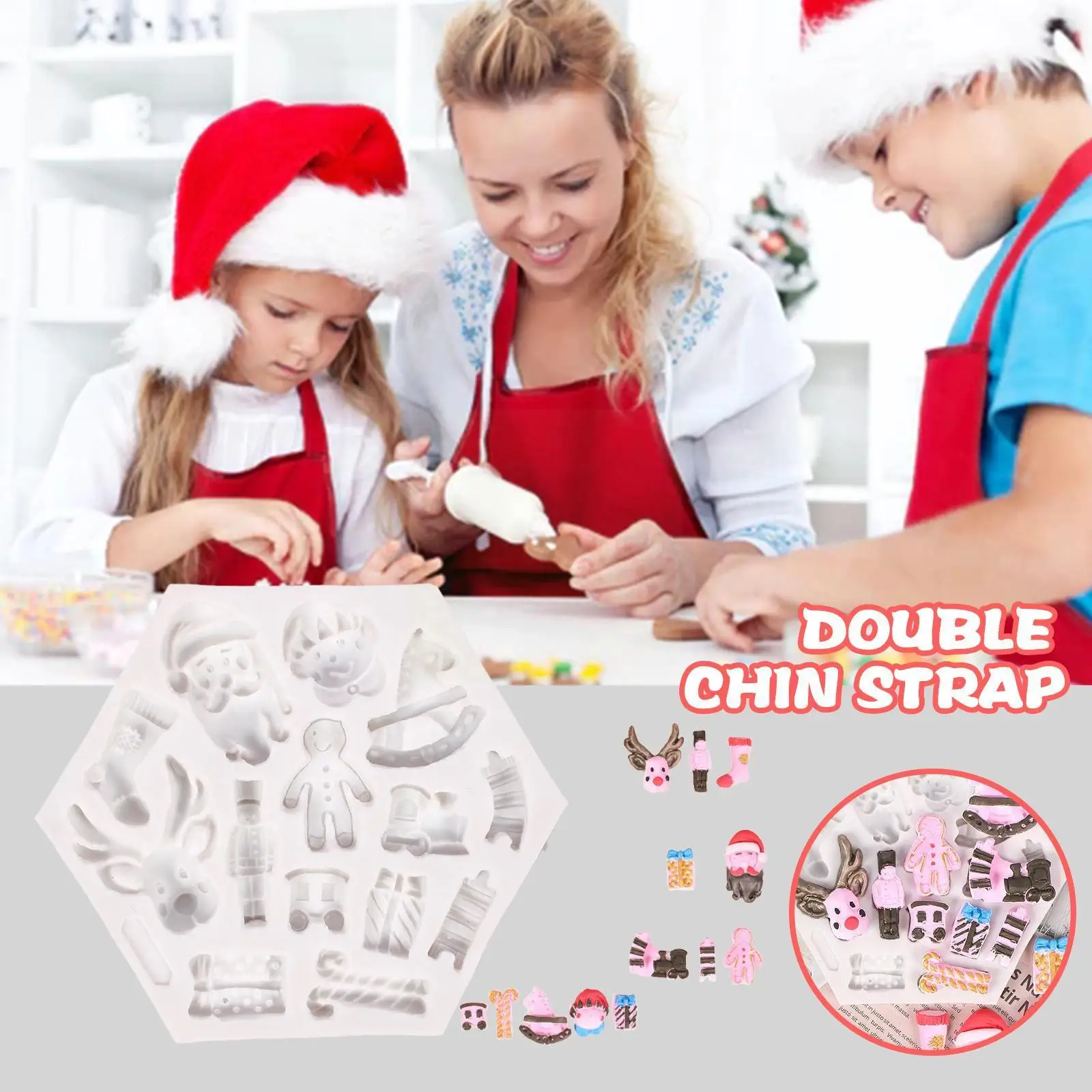 3d Christmas Silicone Fondant Mold Santa Claus Reindeer Chocolate Cake Cake Elf Accessories Decorating Mould Baking Baking X6w0
3d Christmas Silicone Fondant Mold Santa Claus Reindeer Chocolate Cake Cake Elf Accessories Decorating Mould Baking Baking X6w0