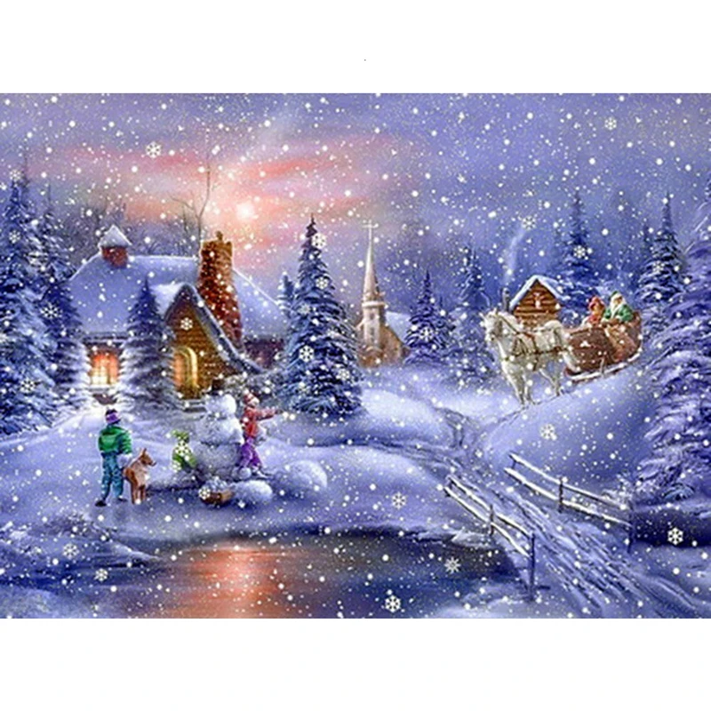 DIY Diamond Painting Winter Landscape Full Drill Christmas Gift 5d diamond painting diamond painting tools
DIY Diamond Painting Winter Landscape Full Drill Christmas Gift 5d diamond painting diamond painting tools