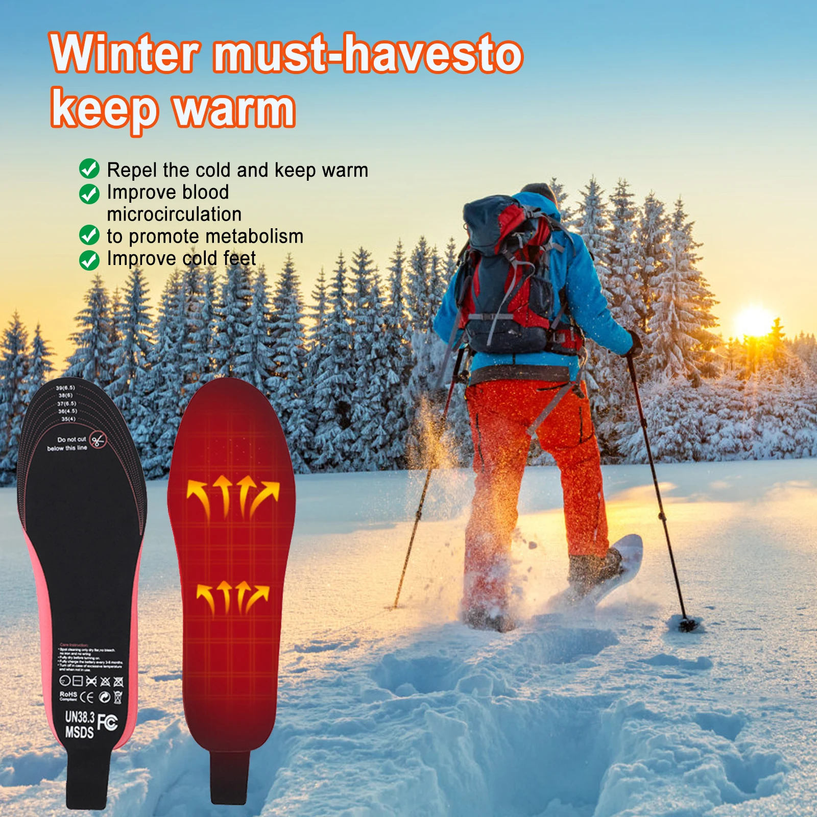 2100Mah Battery Rechargeable Heated Shoes Warming Artifacts Foot Warmers Wireless Temperature Adjustment Temp Insoles
2100Mah Battery Rechargeable Heated Shoes Warming Artifacts Foot Warmers Wireless Temperature Adjustment Temp Insoles