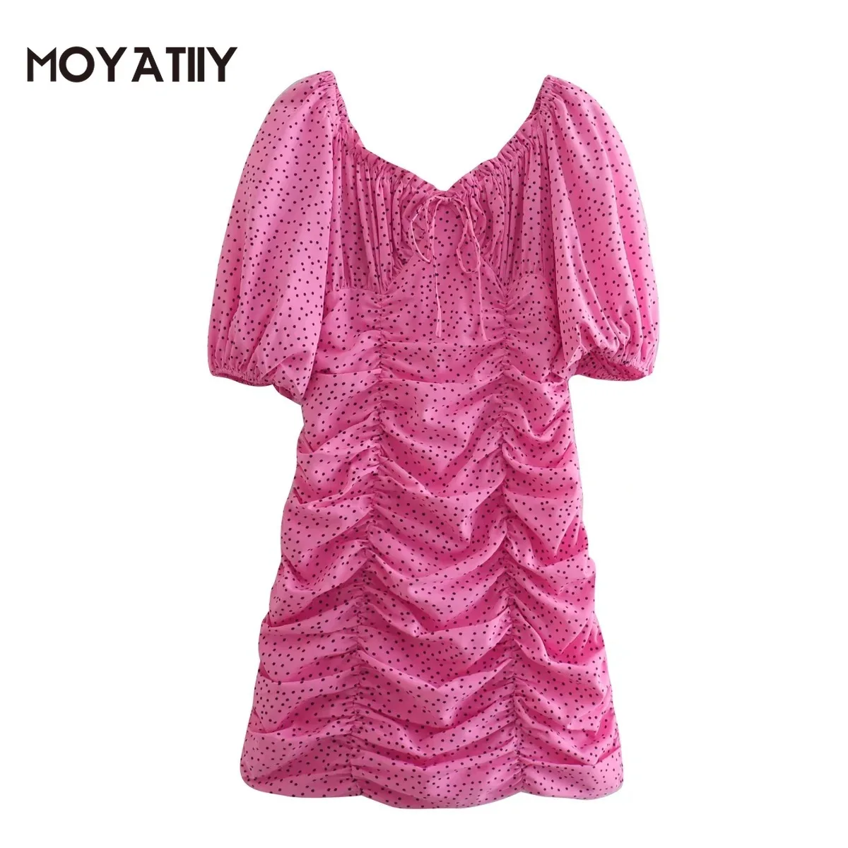 MOYATIIY Women 2022 Fashion Summer Dress Sweet Girl Dot Polk Rose Red Pleated Mini Dresses Short Pluff Sleeve Female Vestidos
MOYATIIY Women 2022 Fashion Summer Dress Sweet Girl Dot Polk Rose Red Pleated Mini Dresses Short Pluff Sleeve Female Vestidos