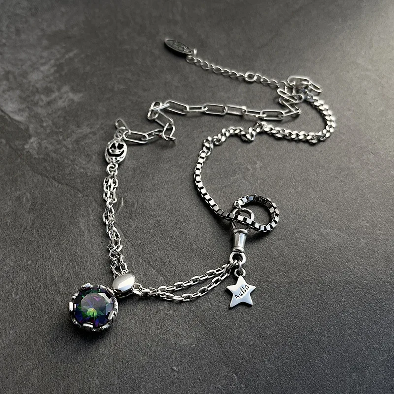 S925 Sterling Silver Star Zircon Necklace Retro Heavy Industry Sweater Chain Live Hot Selling Wild Silver Jewelry
S925 Sterling Silver Star Zircon Necklace Retro Heavy Industry Sweater Chain Live Hot Selling Wild Silver Jewelry