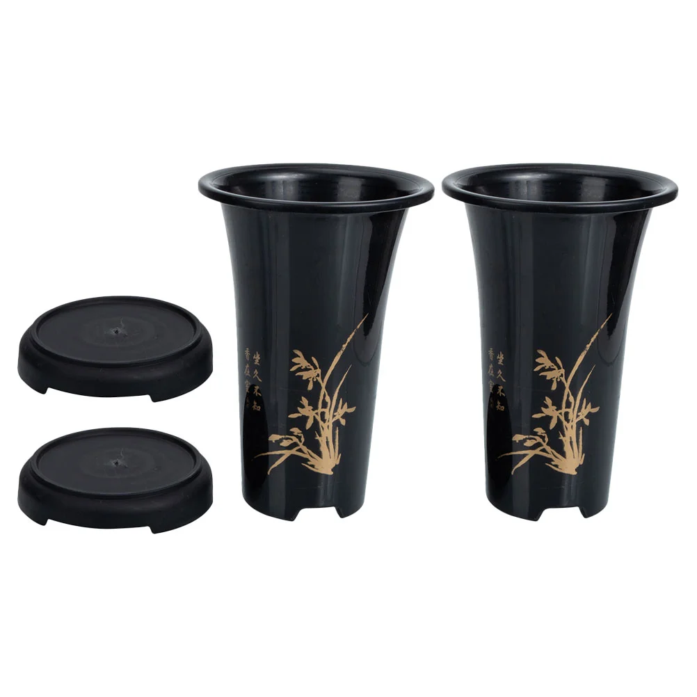 2 Sets Orchid Pot Plastic Garden Pots Flower Planting Decorative Planters Household Indoor
2 Sets Orchid Pot Plastic Garden Pots Flower Planting Decorative Planters Household Indoor