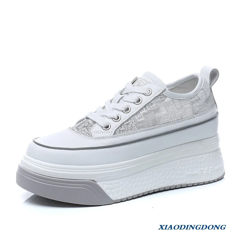 7cm Air Mesh Genuine Leather Women Summer Shoes Platform Sneakers Wedge Hidden Heel for Women Fashion Sneakers White Shoes
7cm Air Mesh Genuine Leather Women Summer Shoes Platform Sneakers Wedge Hidden Heel for Women Fashion Sneakers White Shoes