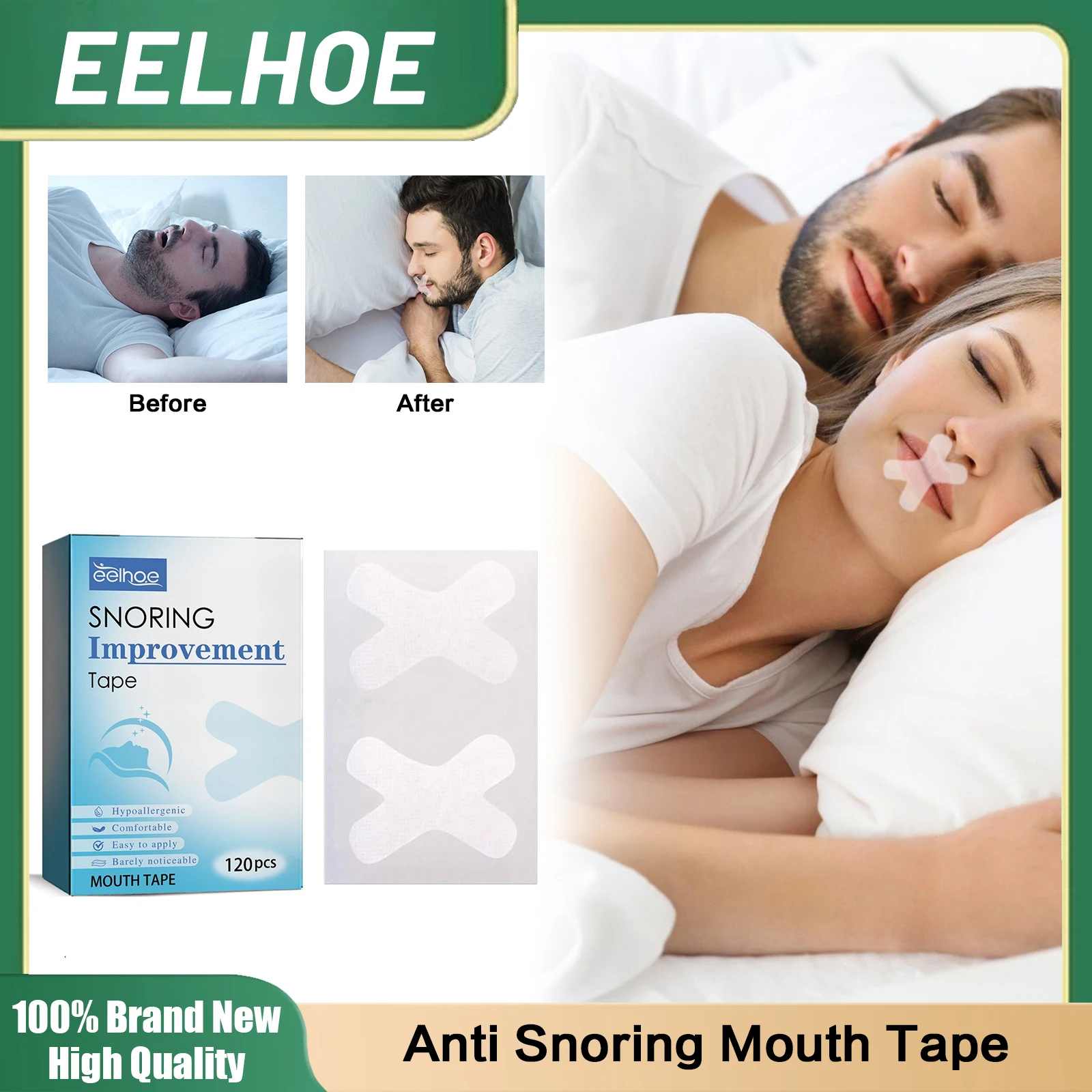 Anti Snoring Mouth Tape Nighttime Sleeping Mouth Breathing Correction Promote Better Breathe Good Sleeping Stop Snoring Sticker
Anti Snoring Mouth Tape Nighttime Sleeping Mouth Breathing Correction Promote Better Breathe Good Sleeping Stop Snoring Sticker