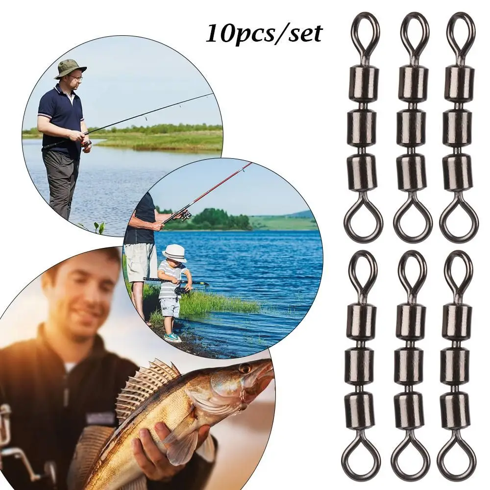 10pcs Bearing Safe Fishing Swivels Stainless Steel Rolling Triple Portable Corrosion Resistant Lightweight Quick Connect
10pcs Bearing Safe Fishing Swivels Stainless Steel Rolling Triple Portable Corrosion Resistant Lightweight Quick Connect