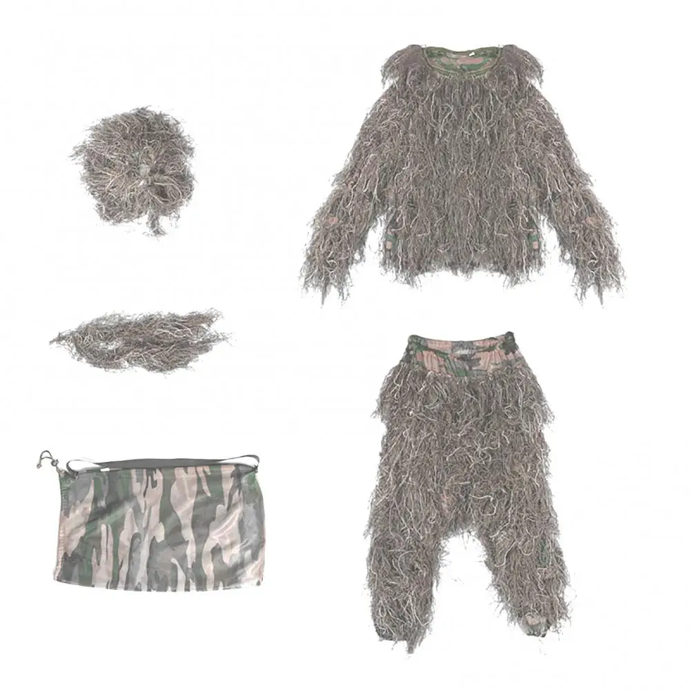 Универсальный Камуфляжный костюм унисекс с 3D листьями для охоты на открытом воздухе, 5 шт./компл.
Универсальный Камуфляжный костюм унисекс с 3D листьями для охоты на открытом воздухе, 5 шт./компл.
