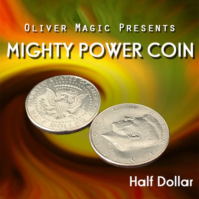Mighty Power Coin (Half Dollar) by Oliver Magic Stage Close-Up Magic Tricks Illusion Gimmick Props Coin Appear Magician
Mighty Power Coin (Half Dollar) by Oliver Magic Stage Close-Up Magic Tricks Illusion Gimmick Props Coin Appear Magician