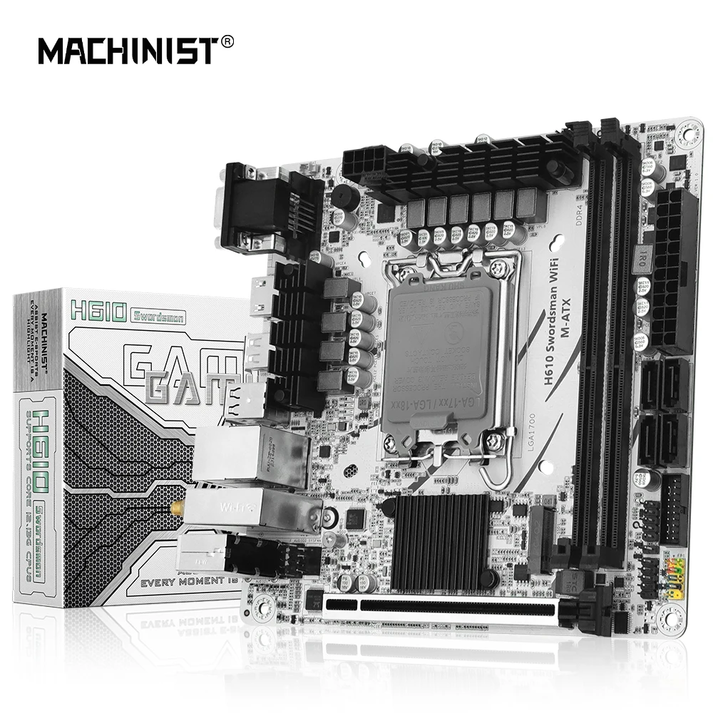Материнская плата MACHINIST H610 с поддержкой LGA 1700, процессор Intel Core 12 13 Gen, ЦП DDR4, ОЗУ NVME M.2 SATA 3,0, Wi-Fi
Материнская плата MACHINIST H610 с поддержкой LGA 1700, процессор Intel Core 12 13 Gen, ЦП DDR4, ОЗУ NVME M.2 SATA 3,0, Wi-Fi