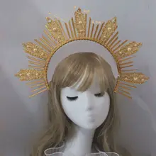 Grils Gothic Crown Lolita Tiara Crown Headband Material Halloween Retro Goddess DIY Kit Photoshoot Girls Hair Accessories