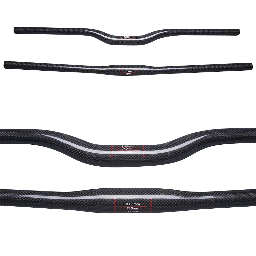 Glossy 3K Carbon Fiber Bicycle MTB Handlebar Mountain Bike Parts For Stem Diameter 31.8mm Width 580mm - 760mm
Glossy 3K Carbon Fiber Bicycle MTB Handlebar Mountain Bike Parts For Stem Diameter 31.8mm Width 580mm - 760mm