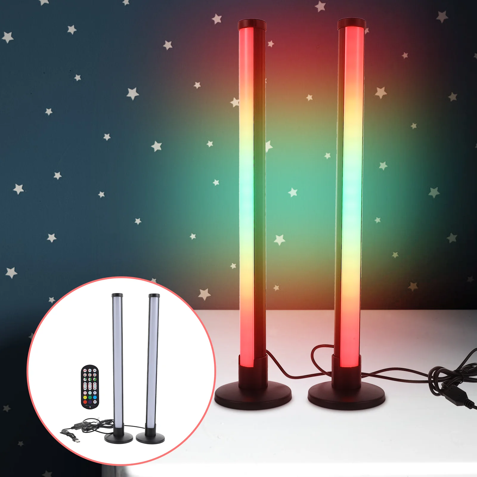 1 Set Lights LED Bars RGB Bar RGB Rhythm Lamp Bars USB Atmosphere for Hotel Bar 
1 Set Lights LED Bars RGB Bar RGB Rhythm Lamp Bars USB Atmosphere for Hotel Bar