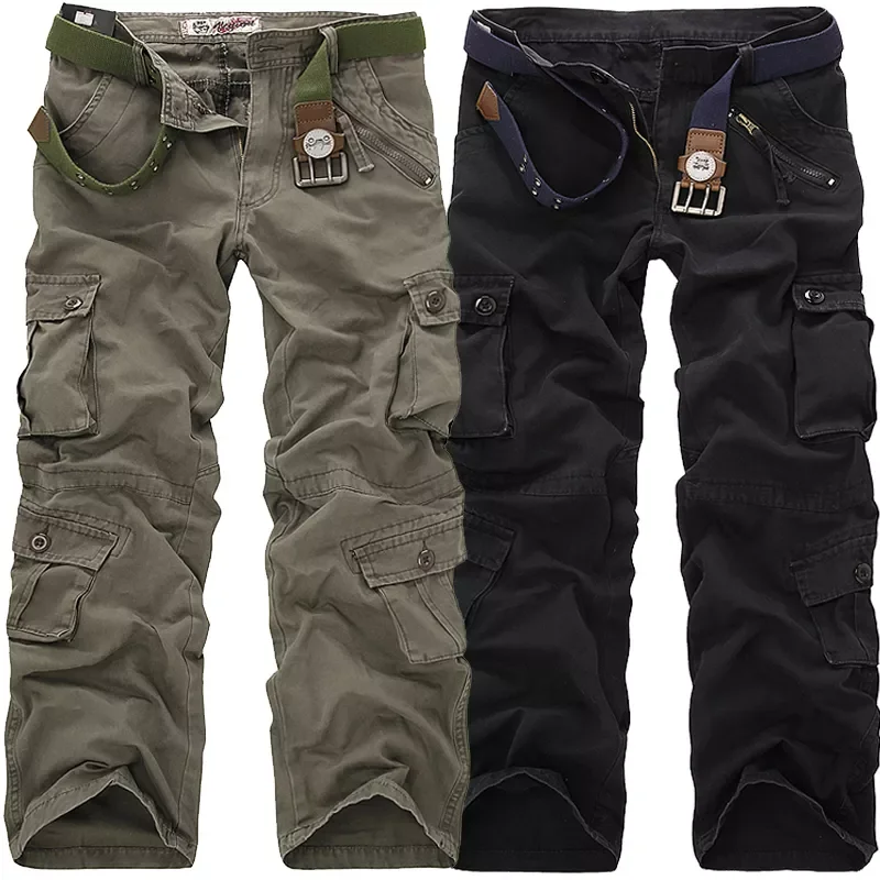 High Quality Men's Cargo Pants Casual Loose Multi Pocket Military Pants Long Trousers for Men Camo Joggers Plus Size 28-40
High Quality Men's Cargo Pants Casual Loose Multi Pocket Military Pants Long Trousers for Men Camo Joggers Plus Size 28-40