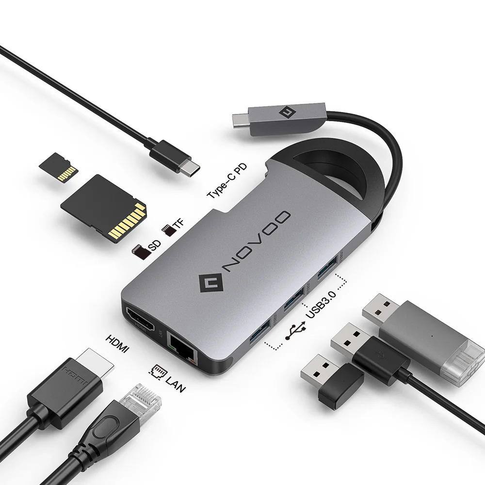 NOVOO 8-портовый USB-концентратор C 4K HDMI 100 Вт с питанием 1000 Мбит / с Ethernet-концентратор USB 3.0 слот для SD-карты памяти Док-станция для Macbook Pro Nintendo Switch
NOVOO 8-портовый USB-концентратор C 4K HDMI 100 Вт с питанием 1000 Мбит / с Ethernet-концентратор USB 3.0 слот для SD-карты памяти Док-станция для Macbook Pro Nintendo Switch