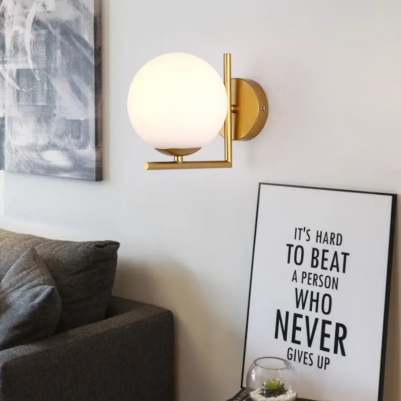 Modern Glass Ball LED Wall Light For Living Room Interior Bedroom Kitchen Nordic Wall Lighting Home Decor
Modern Glass Ball LED Wall Light For Living Room Interior Bedroom Kitchen Nordic Wall Lighting Home Decor