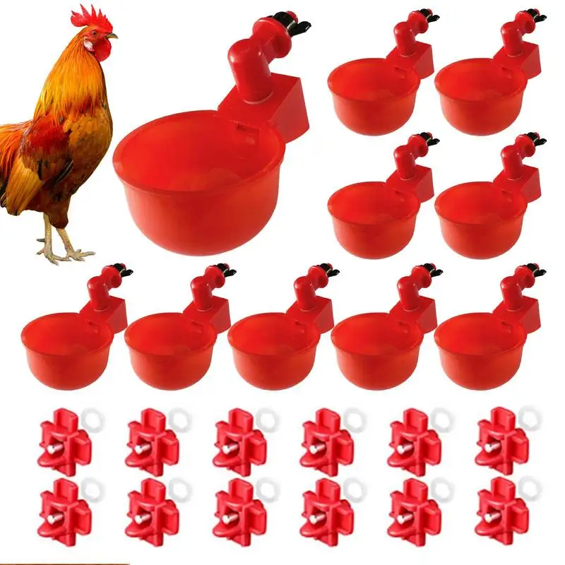 Chicken Waterer Cups 5pcs Automatic Chicken Watering Cups Chicken Water Feeder Kit Poultry WatererPoultry Drinking Bowl For
Chicken Waterer Cups 5pcs Automatic Chicken Watering Cups Chicken Water Feeder Kit Poultry WatererPoultry Drinking Bowl For