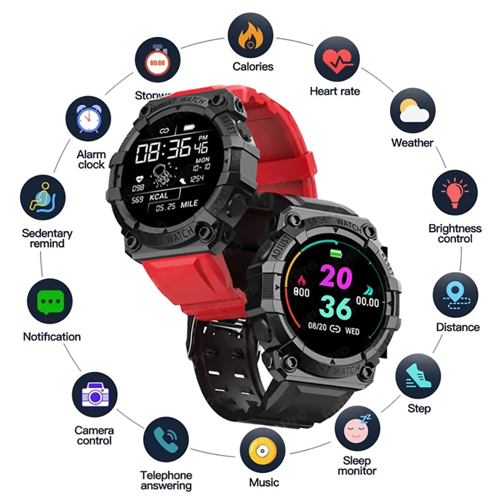Smart Watch Men Women Touch Screen Sports Fitness Bracelets Wristwatch Waterproof Bluetooth For Android Ios FD68S Smartwatch Men
Smart Watch Men Women Touch Screen Sports Fitness Bracelets Wristwatch Waterproof Bluetooth For Android Ios FD68S Smartwatch Men