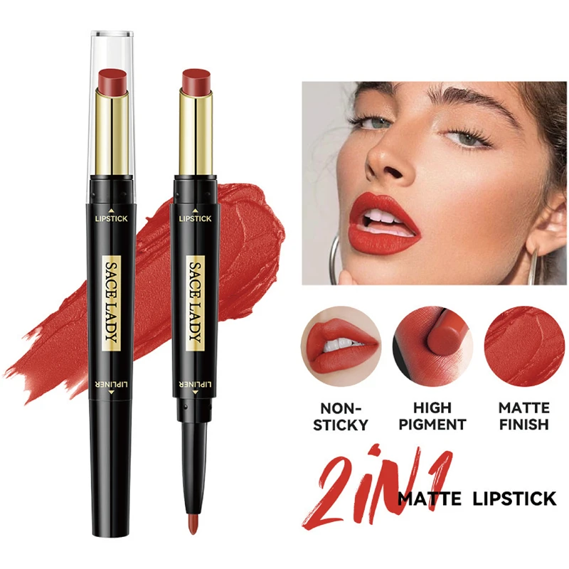 5 Color Matte Lipstick Lip Liner Waterproof Matte Lipstick Pencil Contour Tint Sexy Red Matte Long Lasting Moisturizer Lipliner
5 Color Matte Lipstick Lip Liner Waterproof Matte Lipstick Pencil Contour Tint Sexy Red Matte Long Lasting Moisturizer Lipliner