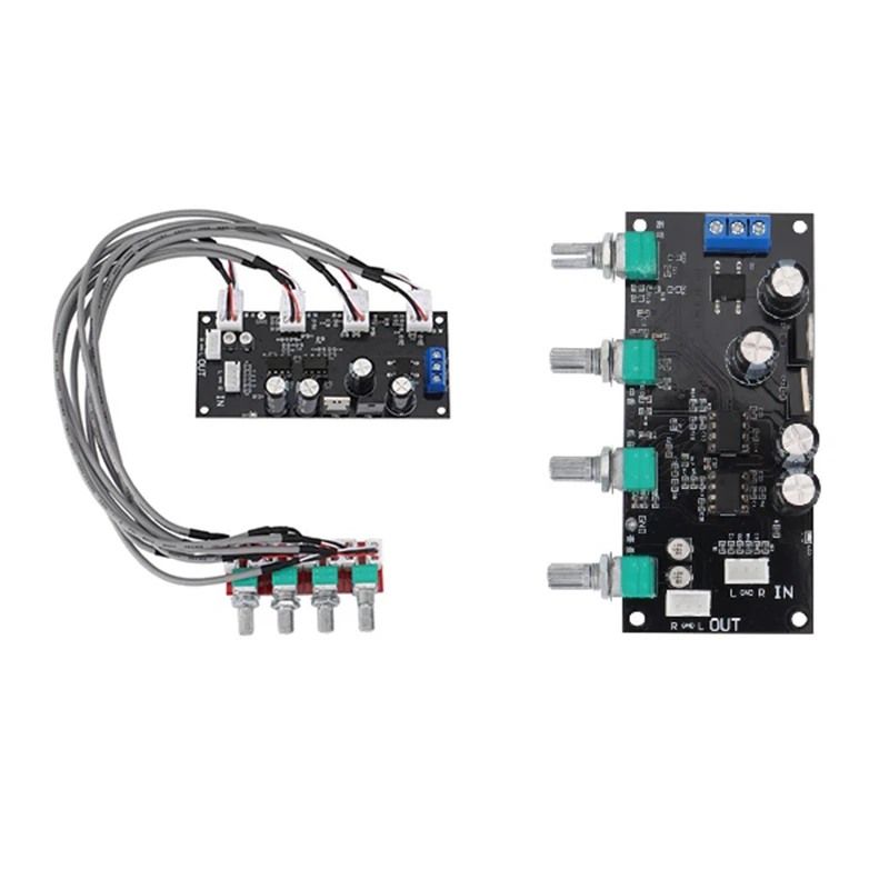 NE5532 Amplifier Tone Preamp Board Treble Bass Midrange Volume Tone Control Adjustment Pre-Amplifier
NE5532 Amplifier Tone Preamp Board Treble Bass Midrange Volume Tone Control Adjustment Pre-Amplifier