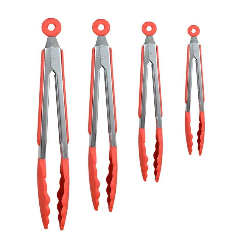 Food Clips Cooking Tongs Silicone Handle Stainless Steel Head Steak Salad Serving BBQ Tongs Non-Stick Kitchen Tools
Food Clips Cooking Tongs Silicone Handle Stainless Steel Head Steak Salad Serving BBQ Tongs Non-Stick Kitchen Tools