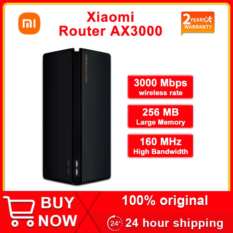 Новый беспроводной маршрутизатор Xiaomi Mi AX3000, двухчастотный WIFI 6 Nord VPN сетчатый маршрутизатор, 5G , 256 Мб, гигабитный ретранслятор, усилитель сиг...
Новый беспроводной маршрутизатор Xiaomi Mi AX3000, двухчастотный WIFI 6 Nord VPN сетчатый маршрутизатор, 5G , 256 Мб, гигабитный ретранслятор, усилитель сиг...