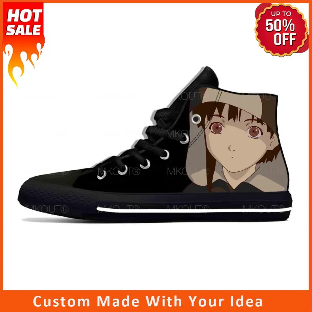 Anime Manga Serial Experiments Lain Iwakura Rein Casual Cloth Shoes High Top Lightweight Breathable 3D Print Men Women Sneakers
Anime Manga Serial Experiments Lain Iwakura Rein Casual Cloth Shoes High Top Lightweight Breathable 3D Print Men Women Sneakers