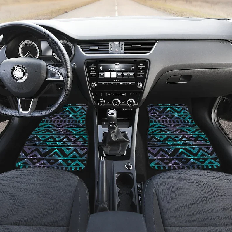 Dark Tribal Ethnic Aztec Boho Chic Bohemian Pattern Car Floor Mats Set, Front and Back Floor Mats for Car, Car Accessories
Dark Tribal Ethnic Aztec Boho Chic Bohemian Pattern Car Floor Mats Set, Front and Back Floor Mats for Car, Car Accessories