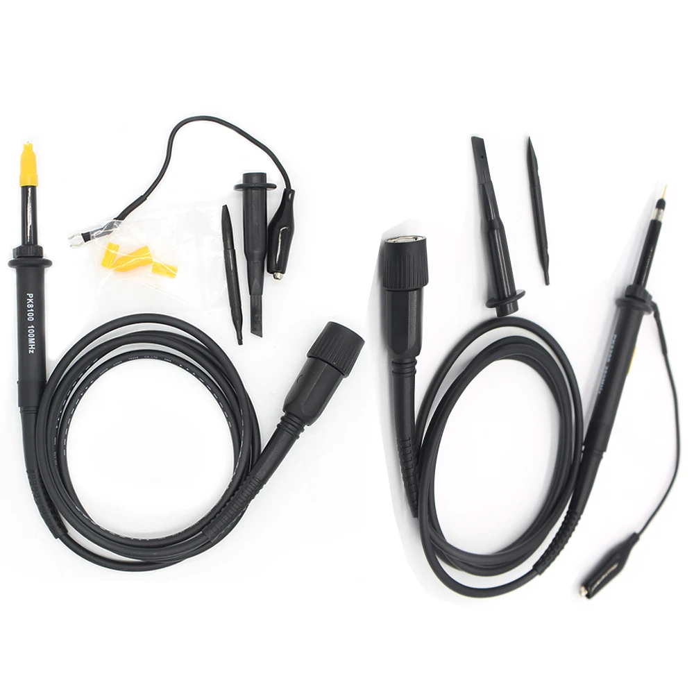 2Kinds of BNC Oscilloscope Probe Kit 100MHz 200MHz 1X 10X Mayitr High Precision Scope Analyzer Alligator Clip Probes Test Leads
2Kinds of BNC Oscilloscope Probe Kit 100MHz 200MHz 1X 10X Mayitr High Precision Scope Analyzer Alligator Clip Probes Test Leads