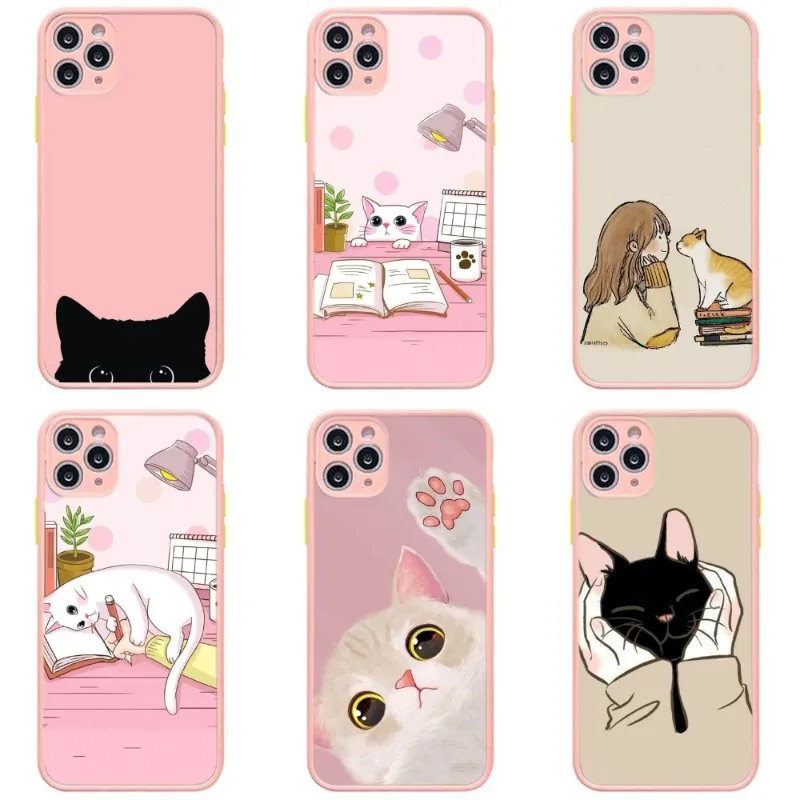 Cartoon Cat Painting Phone Case For iPhone 11 12 13 14 Pro Max XR XS X Mini Deluxe Silicone Bumper Clear Bumper Matte Cover
Cartoon Cat Painting Phone Case For iPhone 11 12 13 14 Pro Max XR XS X Mini Deluxe Silicone Bumper Clear Bumper Matte Cover