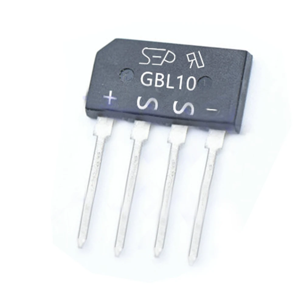 GBL10 Single Phase Glass Passivated Bridge Rectifier 1000V 4A
GBL10 Single Phase Glass Passivated Bridge Rectifier 1000V 4A