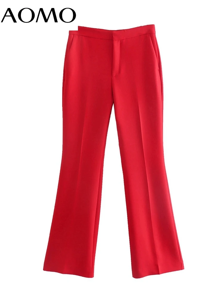 AOMO 2022 New Female High Waist Red Suit Pants Trousers for Women Pockets Office Lady Elegant Pants Pantalon JE94A
AOMO 2022 New Female High Waist Red Suit Pants Trousers for Women Pockets Office Lady Elegant Pants Pantalon JE94A