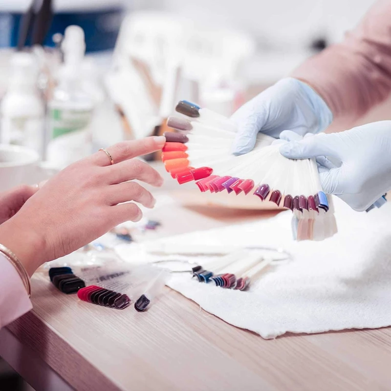 100 Pcs Natural Color Fan-Shaped False Nail Stickers Nail Polish Practice Display Art Tips Nail Sample Sticks With Screw
100 Pcs Natural Color Fan-Shaped False Nail Stickers Nail Polish Practice Display Art Tips Nail Sample Sticks With Screw