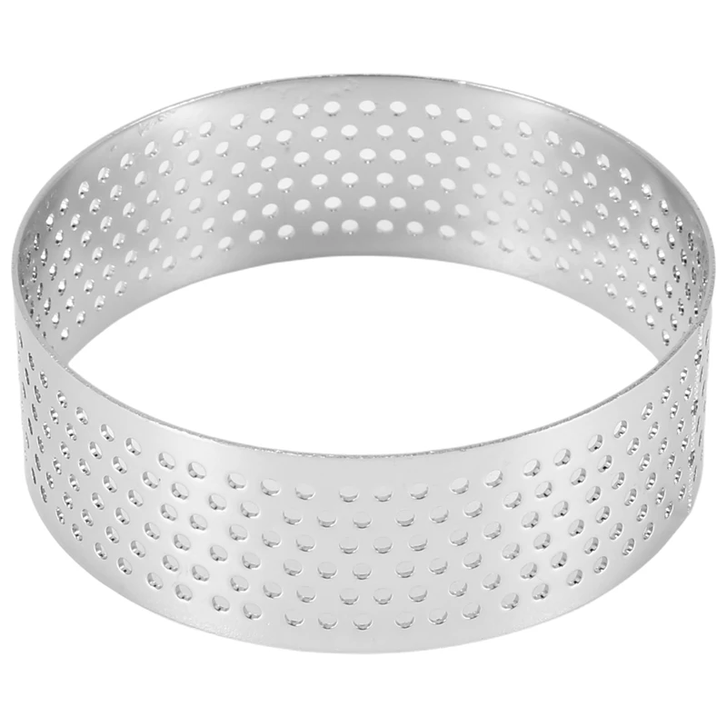 10Pcs Round Dessert Stainless Steel Perforated Fruit Pie Quiche Cake Mousse Mold Kitchen Baking Mold 6Cm
10Pcs Round Dessert Stainless Steel Perforated Fruit Pie Quiche Cake Mousse Mold Kitchen Baking Mold 6Cm