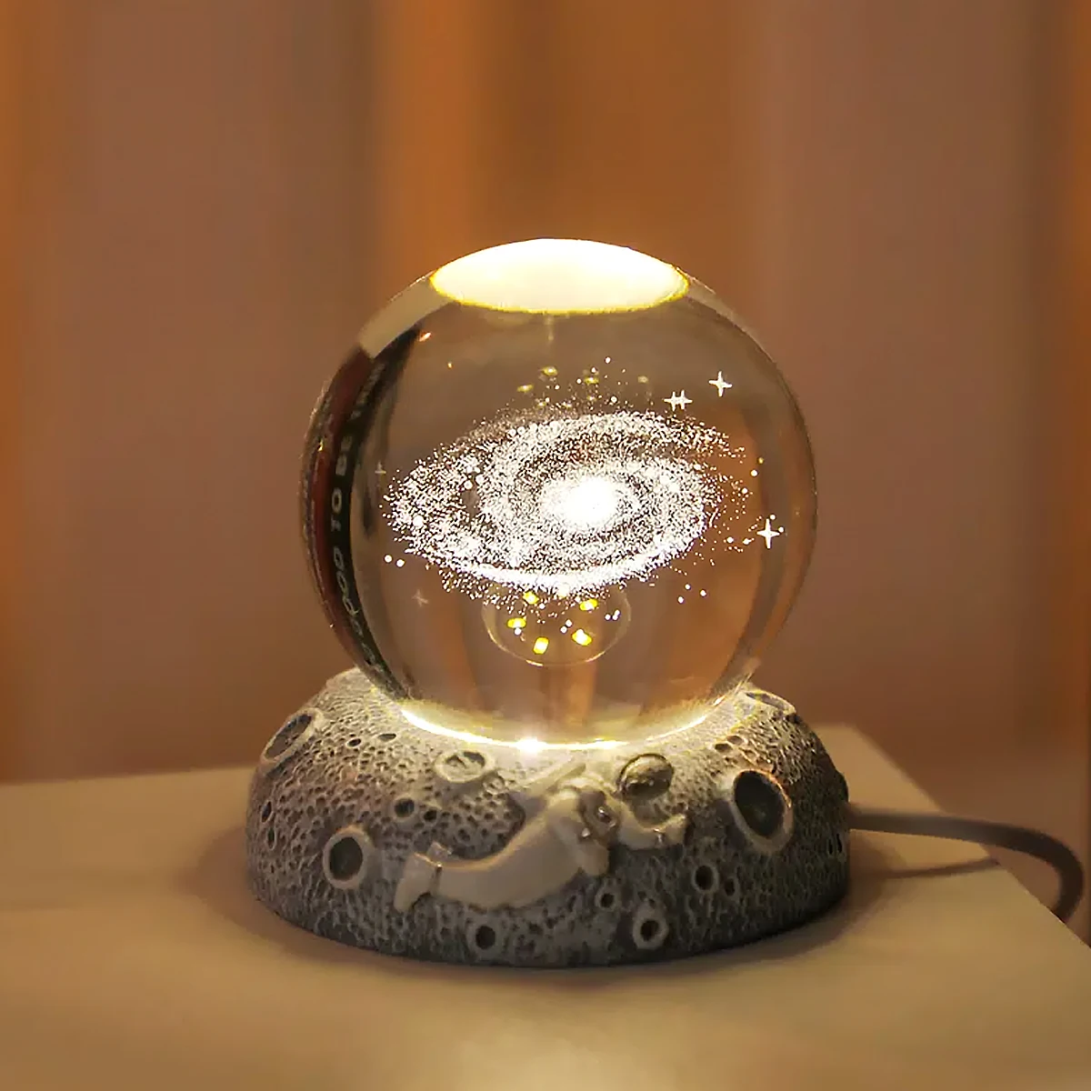 3D Planets Crystal Ball with Resin Base Rechargeable Galaxy Crystal Ball Lamp Delicate Crystal Ball Night Light Portable Glowing
3D Planets Crystal Ball with Resin Base Rechargeable Galaxy Crystal Ball Lamp Delicate Crystal Ball Night Light Portable Glowing