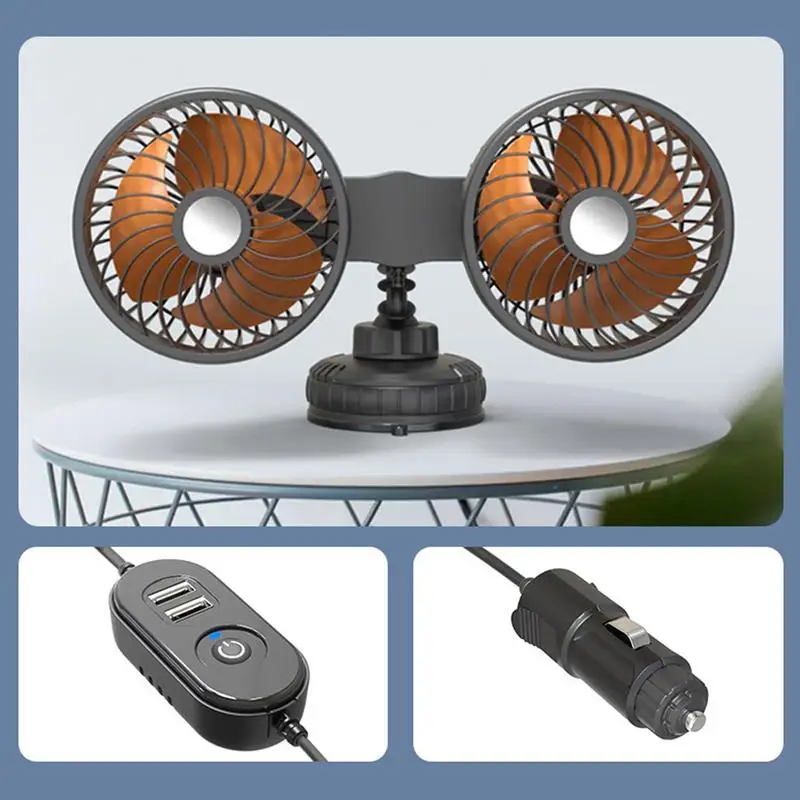 Car Fan 360 Adjustable Air Fan Automotive Electric Fan Electric Air Blower Cooling Fan with ON OFF Switch
Car Fan 360 Adjustable Air Fan Automotive Electric Fan Electric Air Blower Cooling Fan with ON OFF Switch