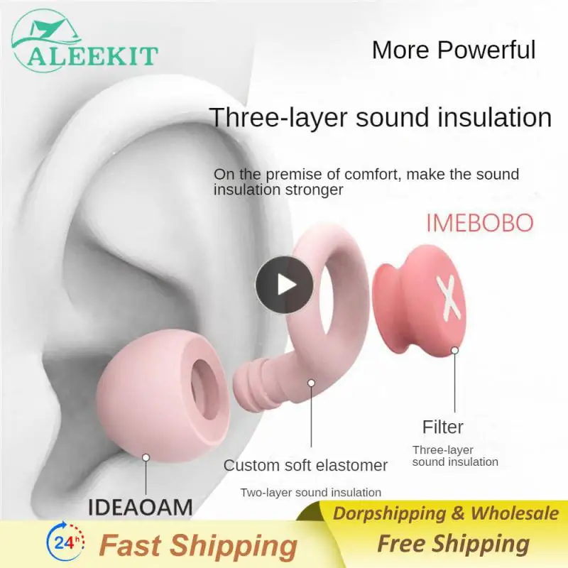 1~5PCS Set Silicone Ear Plugs Sleep Sound Insulation Noise Reduction Filter Earplug Gift
1~5PCS Set Silicone Ear Plugs Sleep Sound Insulation Noise Reduction Filter Earplug Gift