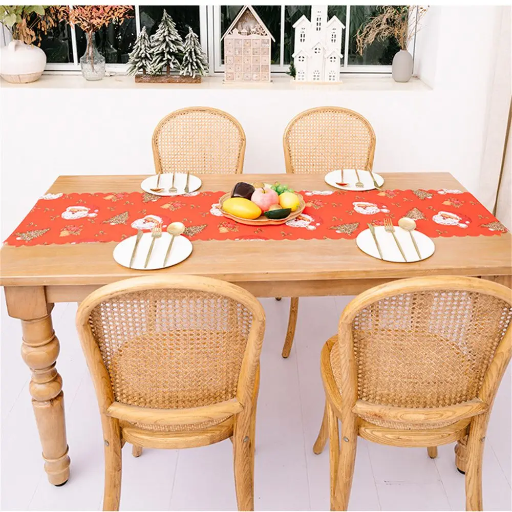 New Party Decorations New Year Xmas Ornaments Santa Claus Flower Bell Dinner Table Cover Table Cloth Christmas Runner
New Party Decorations New Year Xmas Ornaments Santa Claus Flower Bell Dinner Table Cover Table Cloth Christmas Runner