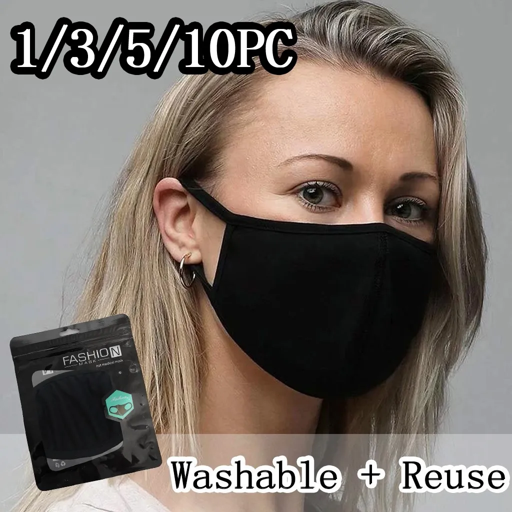 Adult Black Face Mask Washable Cosplay Cloth Face Shield 1/3/5pcs Women Men Dustproof Breathable Mouth Muffle Foggy Haze Masque
Adult Black Face Mask Washable Cosplay Cloth Face Shield 1/3/5pcs Women Men Dustproof Breathable Mouth Muffle Foggy Haze Masque
