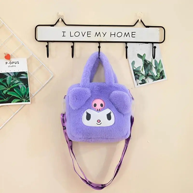 Sanrio Kuromi Plush Crossbody Bag Cartoon My Melody Cinnamoroll Hello Kitty Mini Fashion Kawaii Handbag Girl Cute Shoulder Bag
Sanrio Kuromi Plush Crossbody Bag Cartoon My Melody Cinnamoroll Hello Kitty Mini Fashion Kawaii Handbag Girl Cute Shoulder Bag
