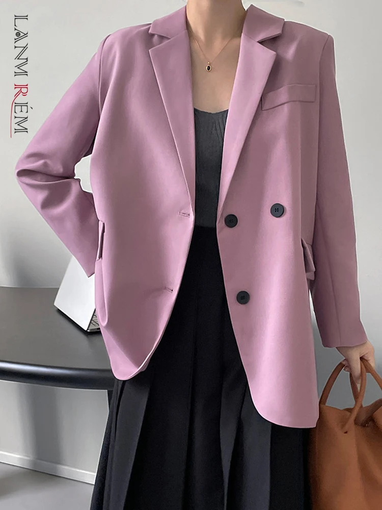 LANMREM Fashion Solid Color Blazers For Women Notched Collar Double Breasted Female Coat Office Lady 2023 Autumn New 2AA1121
LANMREM Fashion Solid Color Blazers For Women Notched Collar Double Breasted Female Coat Office Lady 2023 Autumn New 2AA1121