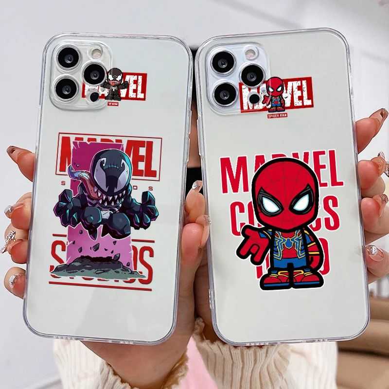 Marvel Superheroes Cute Phone Case For Apple iPhone 11 12 13 14 Max Mini 5 6 7 8 S SE X XR XS Pro Plus Transparent Funda Cover
Marvel Superheroes Cute Phone Case For Apple iPhone 11 12 13 14 Max Mini 5 6 7 8 S SE X XR XS Pro Plus Transparent Funda Cover