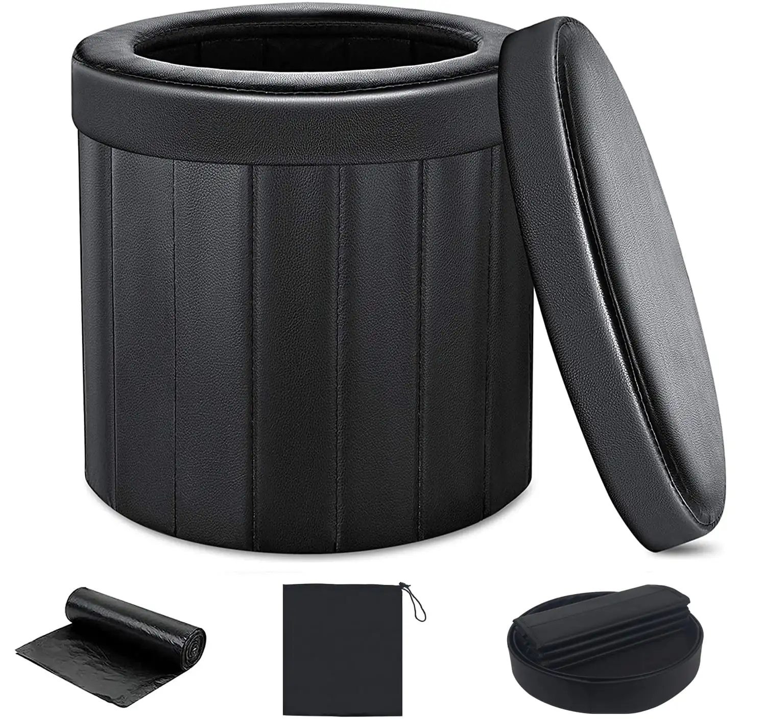 Portable Camping Toilet with Lid, Travel Car Toilet with Toilet Bags, Outdoor Living Emergency, Foldable, Black, 11.4 Width, 10.
Portable Camping Toilet with Lid, Travel Car Toilet with Toilet Bags, Outdoor Living Emergency, Foldable, Black, 11.4 Width, 10.