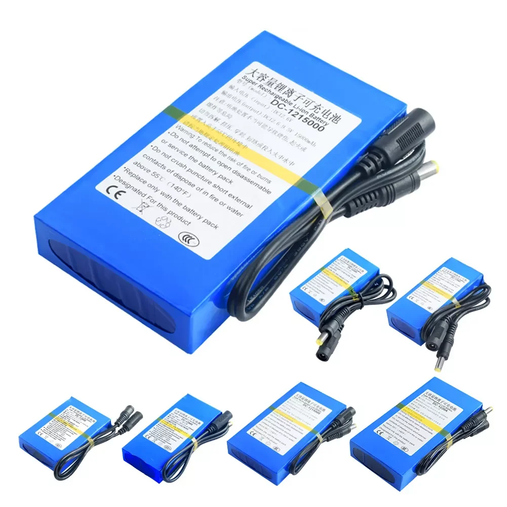 New High Quality Super Rechargeable Portable Power Lithium Li-ion Battery Pack DC 12V 4800-20000mAh DC12680 12800 12980 121500
New High Quality Super Rechargeable Portable Power Lithium Li-ion Battery Pack DC 12V 4800-20000mAh DC12680 12800 12980 121500
